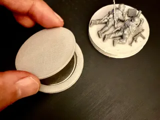 50mm Round Weighted Team Wargame Base
