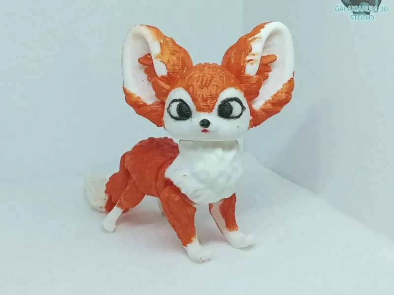 関節可動フェネックギツネ フレキシブル玩具