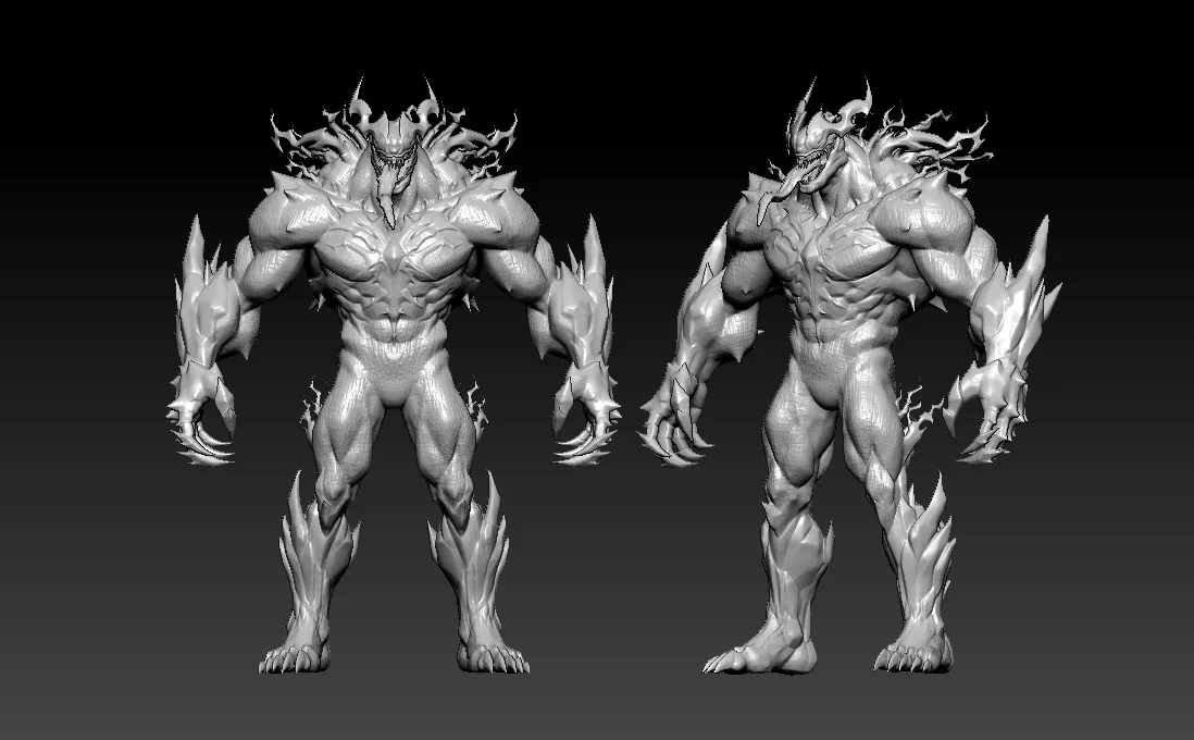 Marvel Rivals - Venom Snow Symbiote version - 3d print