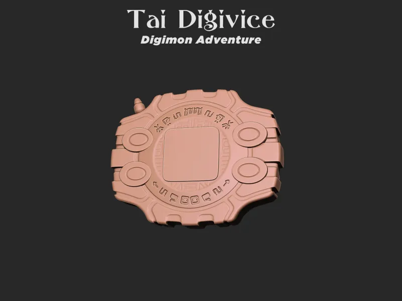 Tai's Digivice from Digimon Adventure 3d print model