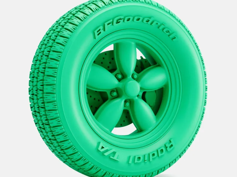 1/24 Scale, 15x6 Daisy Wheel, BFGoodrich Radial T/A Tire