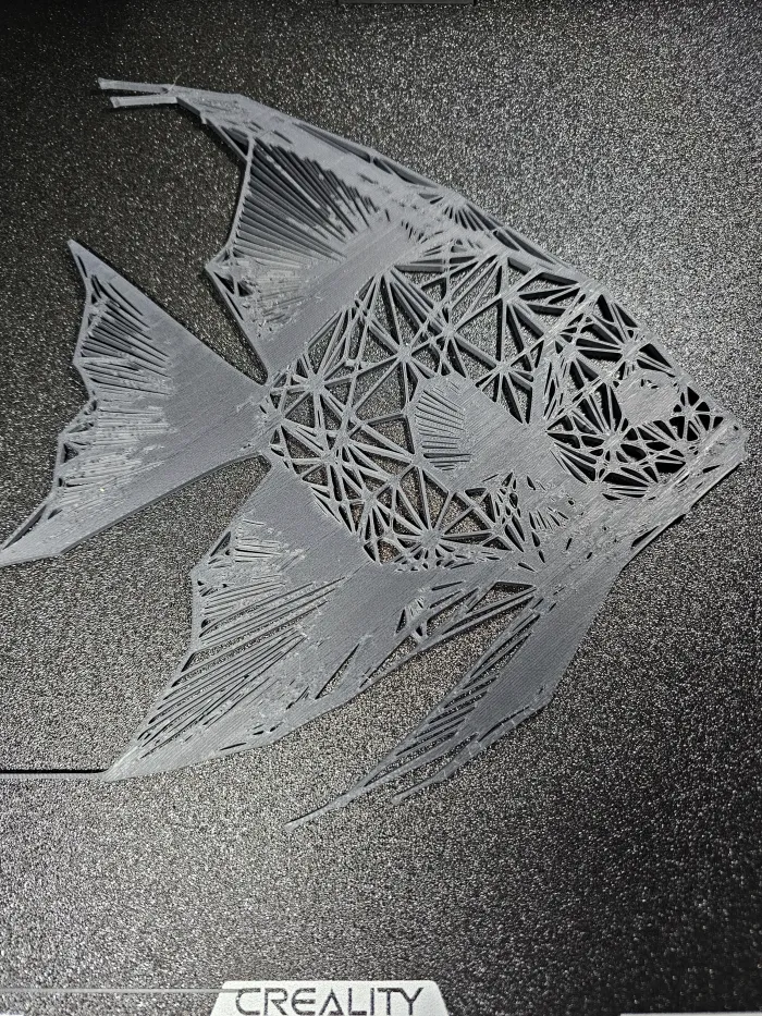 3D Printer Files | 3MF File | Angelfish (Complex) - Geometric Wall ...