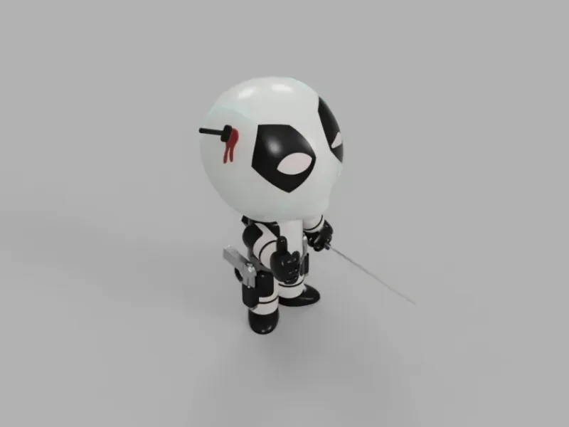 Marvel Comics Mini Deadpool / X Force Uniform (Wade Wilson)