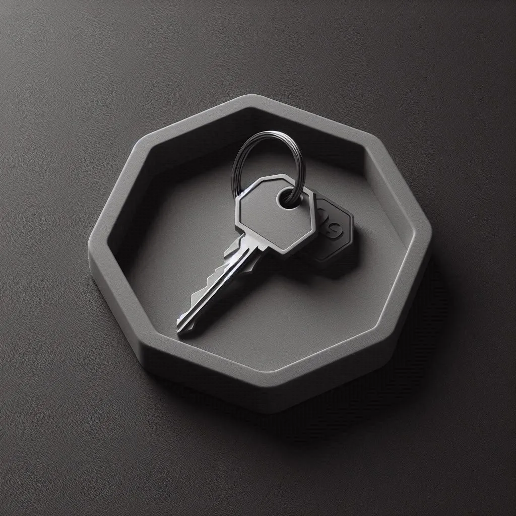 Octagonal Key Tray – Simple Elegance for Your Essentials