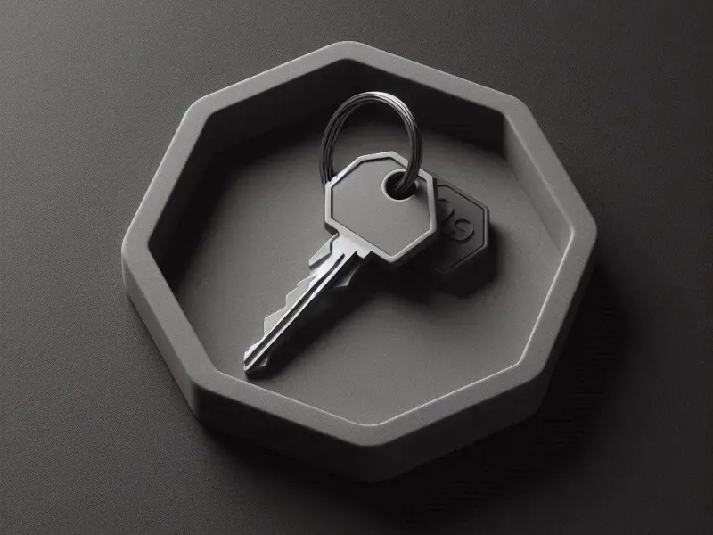 Octagonal Key Tray – Simple Elegance for Your Essentials