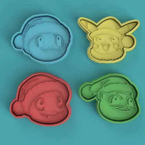 CORTANTES + ESTAMPA POKEMON NAVIDAD / POKEMON CHRISTMAS
