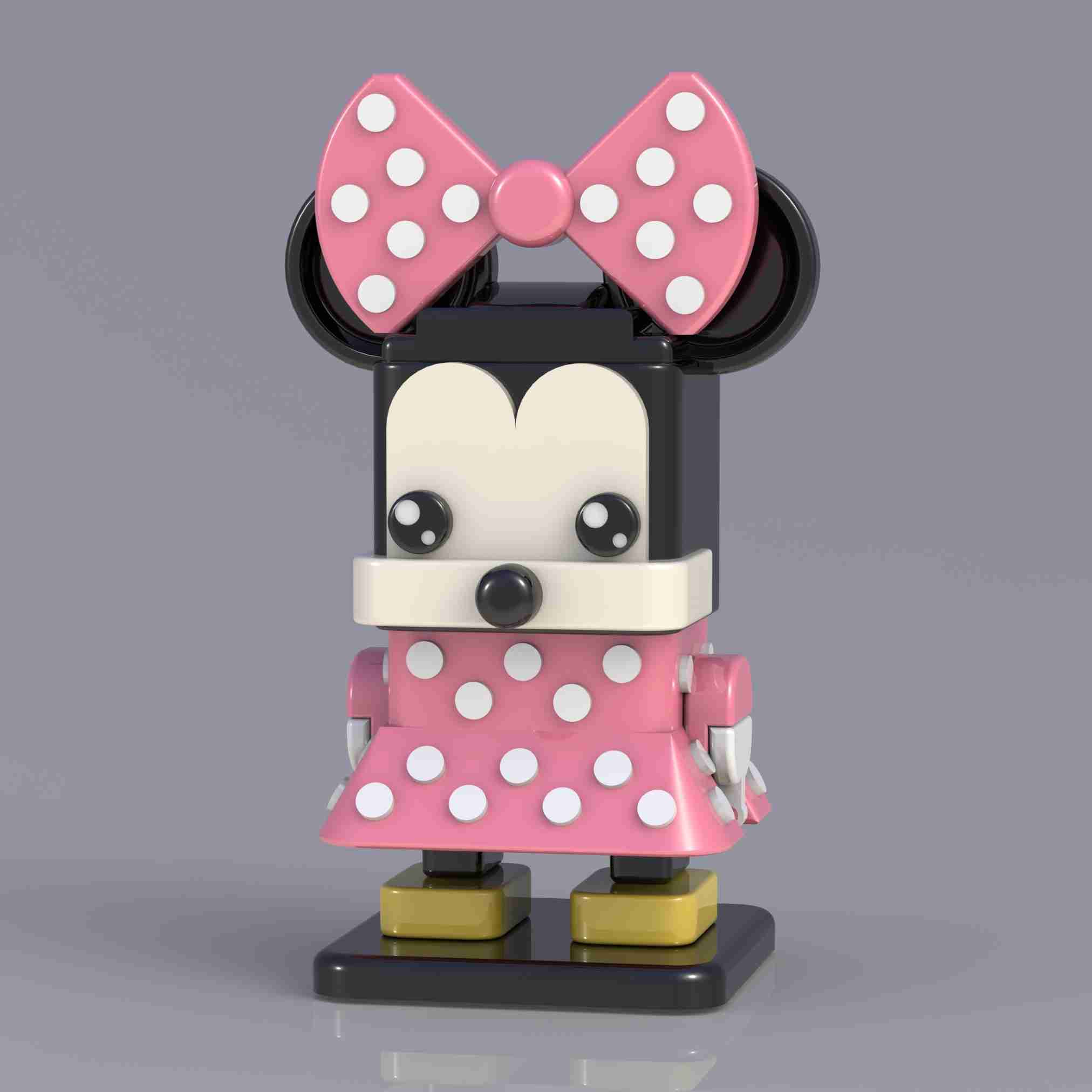 SQUARED MINNIE MOUSE DISENY CHATACTERS COLLECTION 3D models