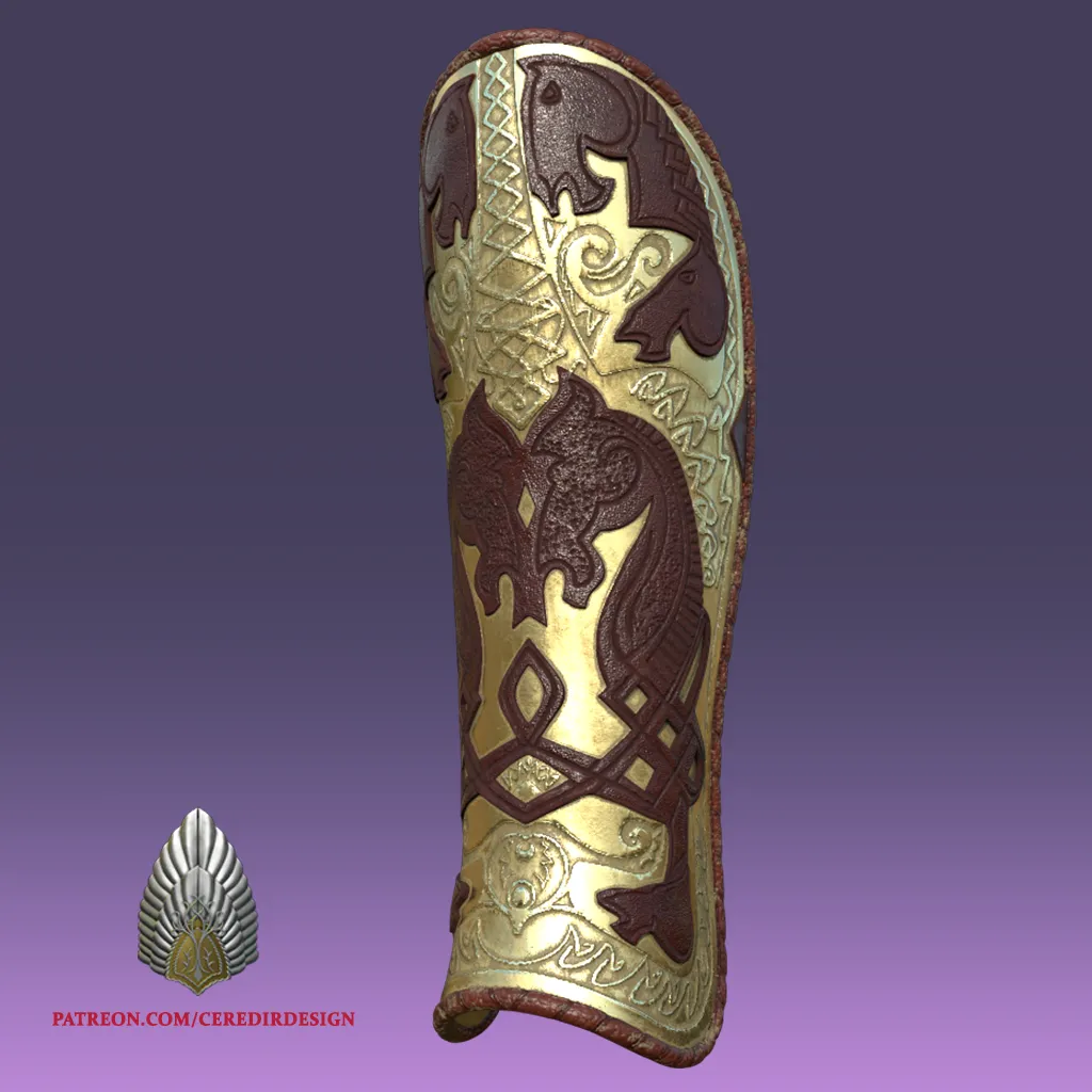Theoden Shin Armor lord of the rings 3D DIGITAL DOWNLOAD