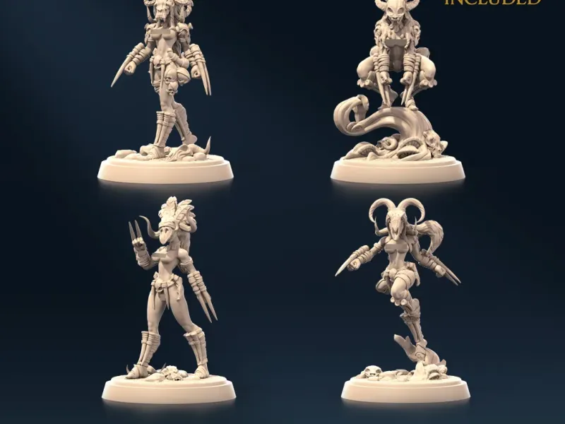 Forest Ripper Nude Set x4