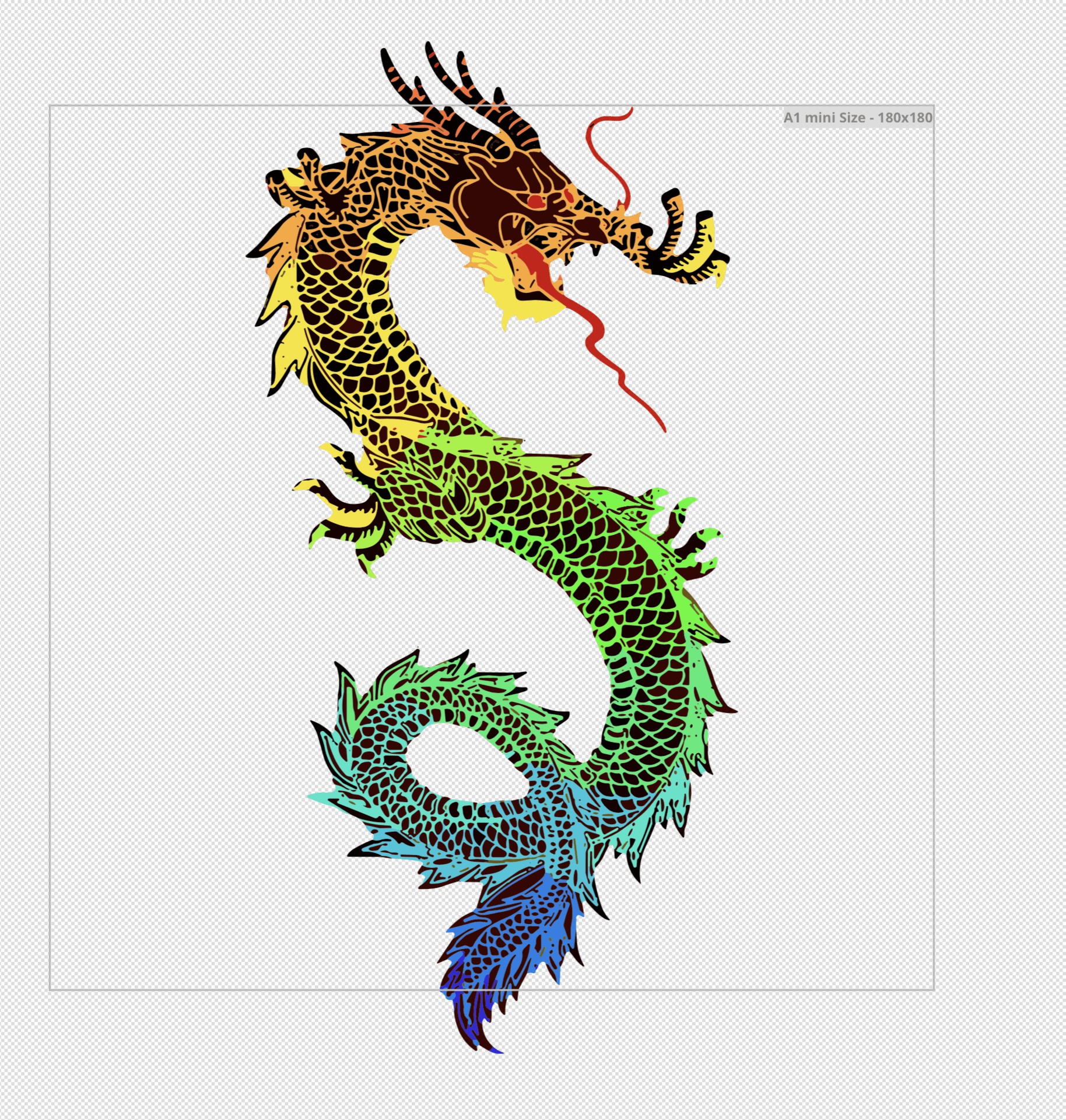 Rainbow dragon epic keychain easy cute pro op-2