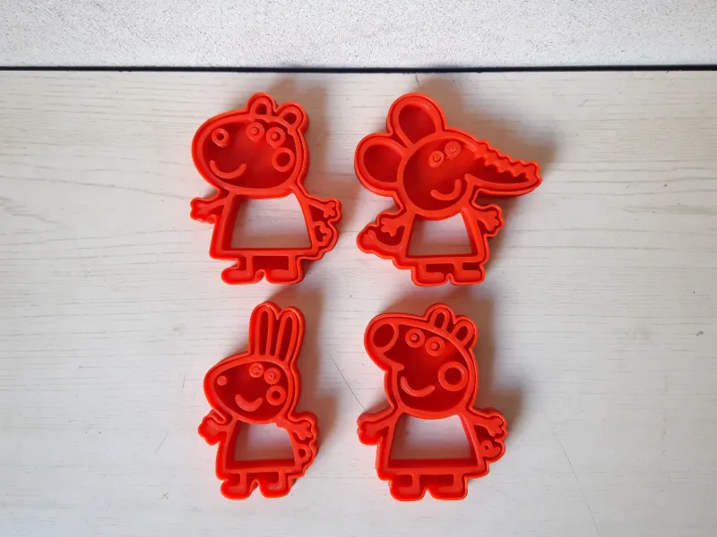 Peppa pig cookie cutters