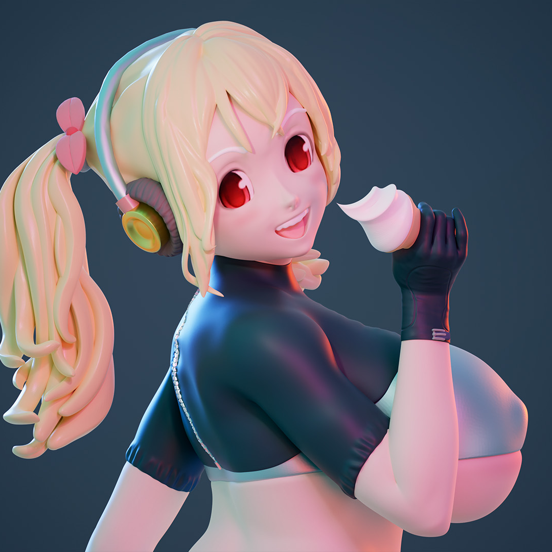 Super Pochaco fan art 3D models download Creality Cloud