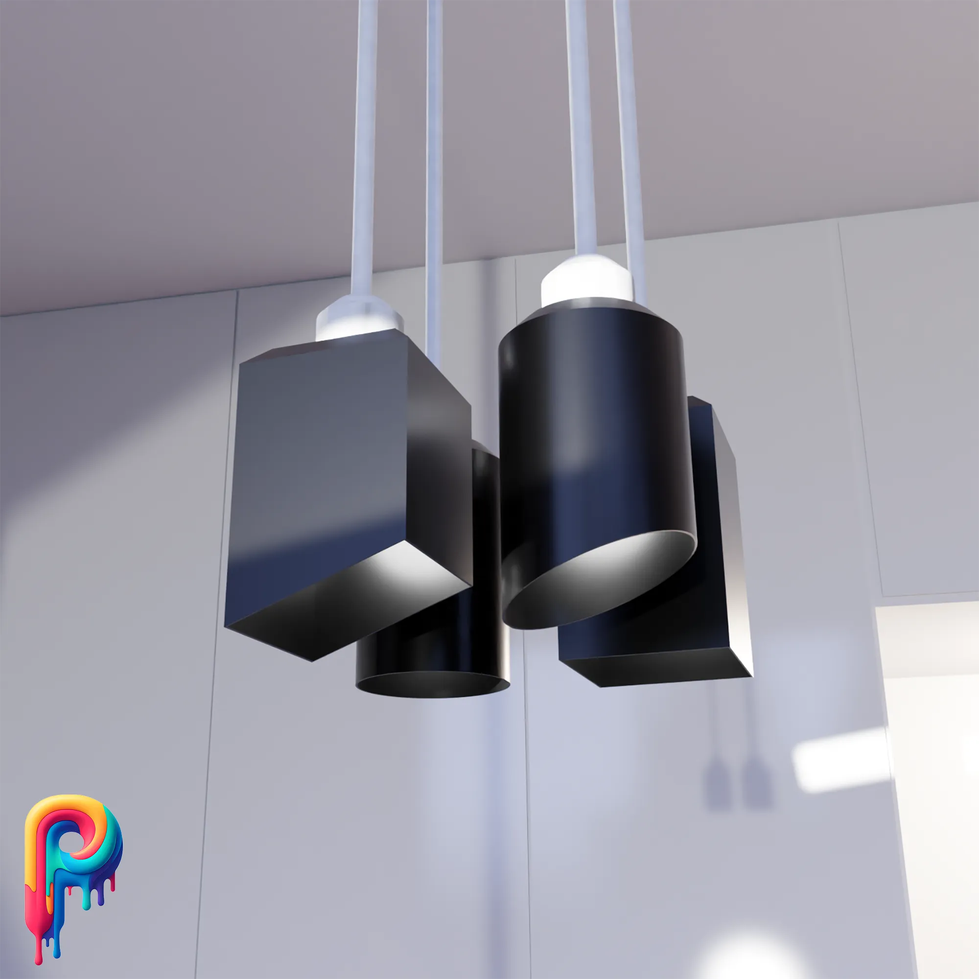 Minimalist Lampshade Set by Polymeria