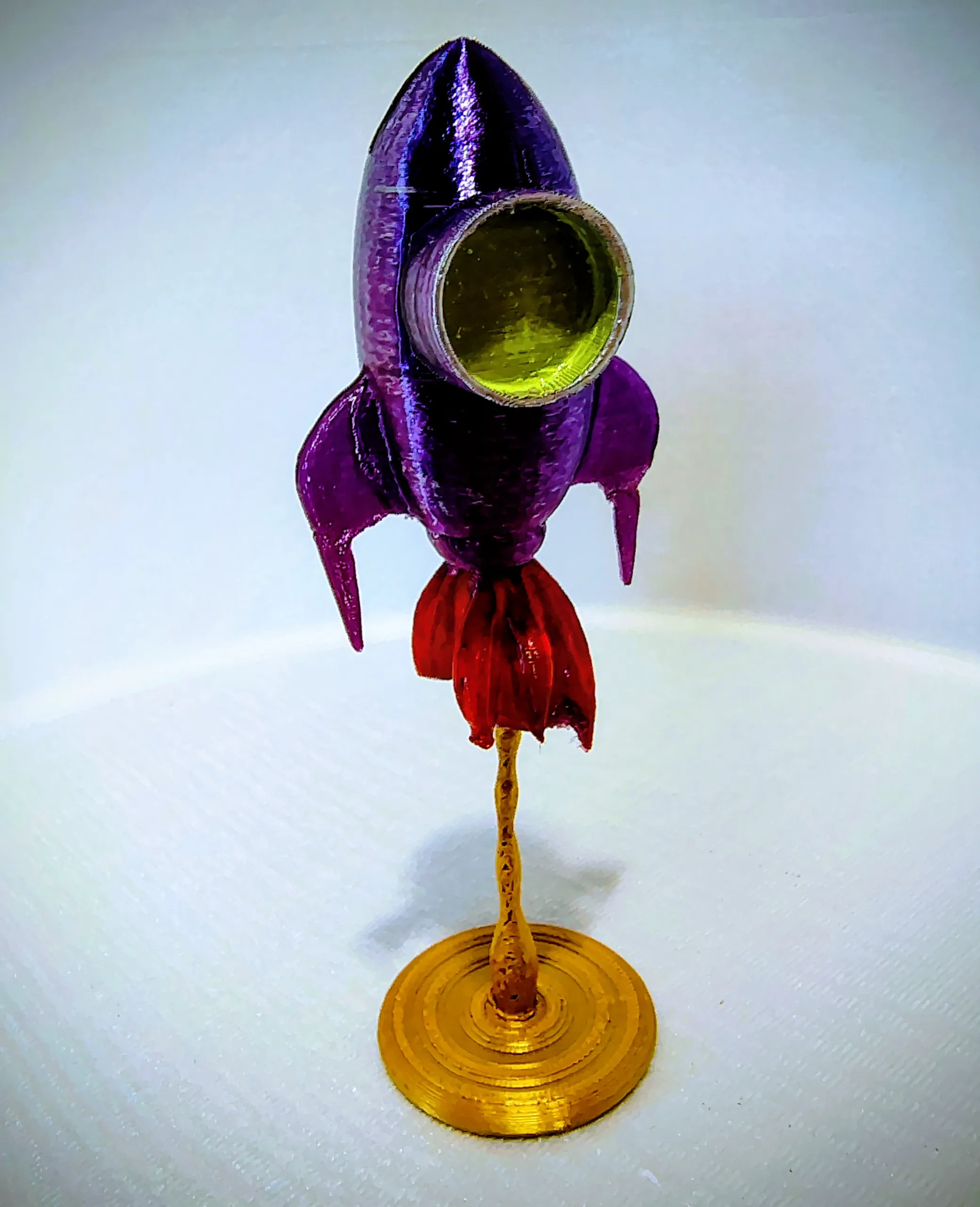 🚀 Red Rocket Toy – 3D Printable-1