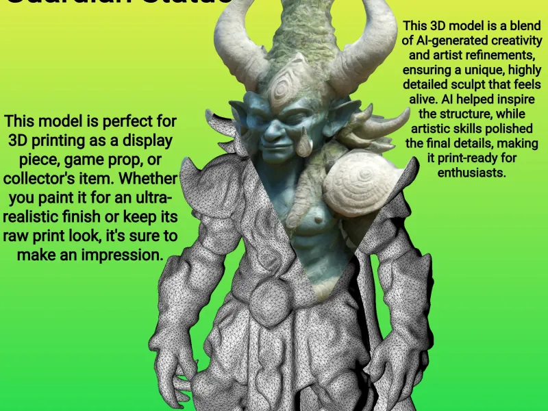 Ancient Demon Guardian Statue