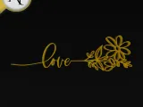 Love - Line Art - 2D Wall Art Decor-0