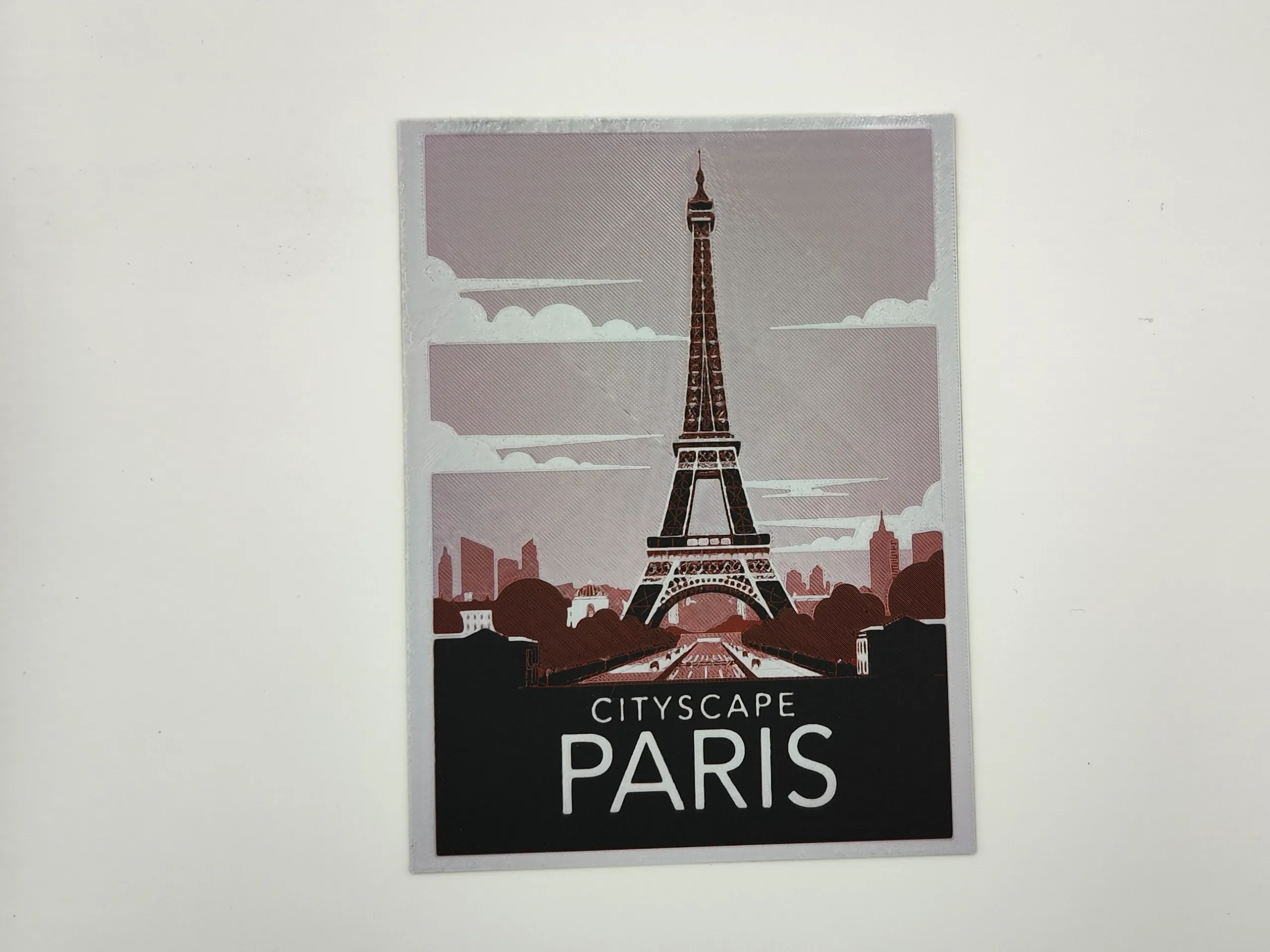 Paris travel poster - hueforge