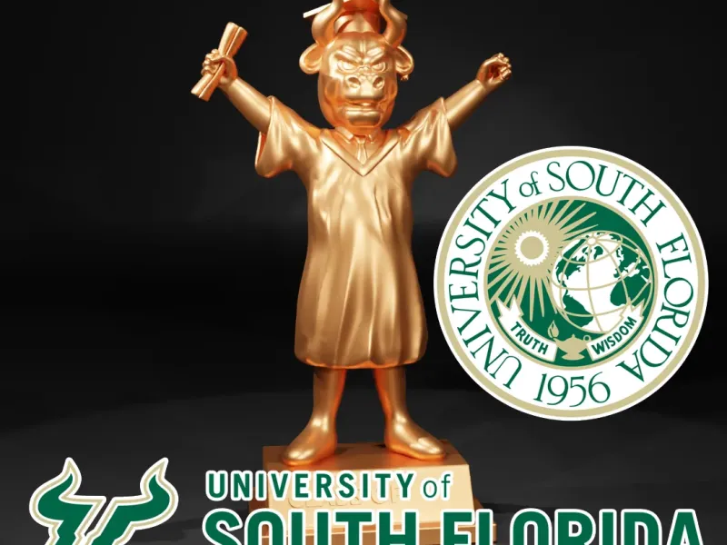 GRADUATION MASCOT UNIVERSITY OF SOUTH FLORIDA - 3D PRINT