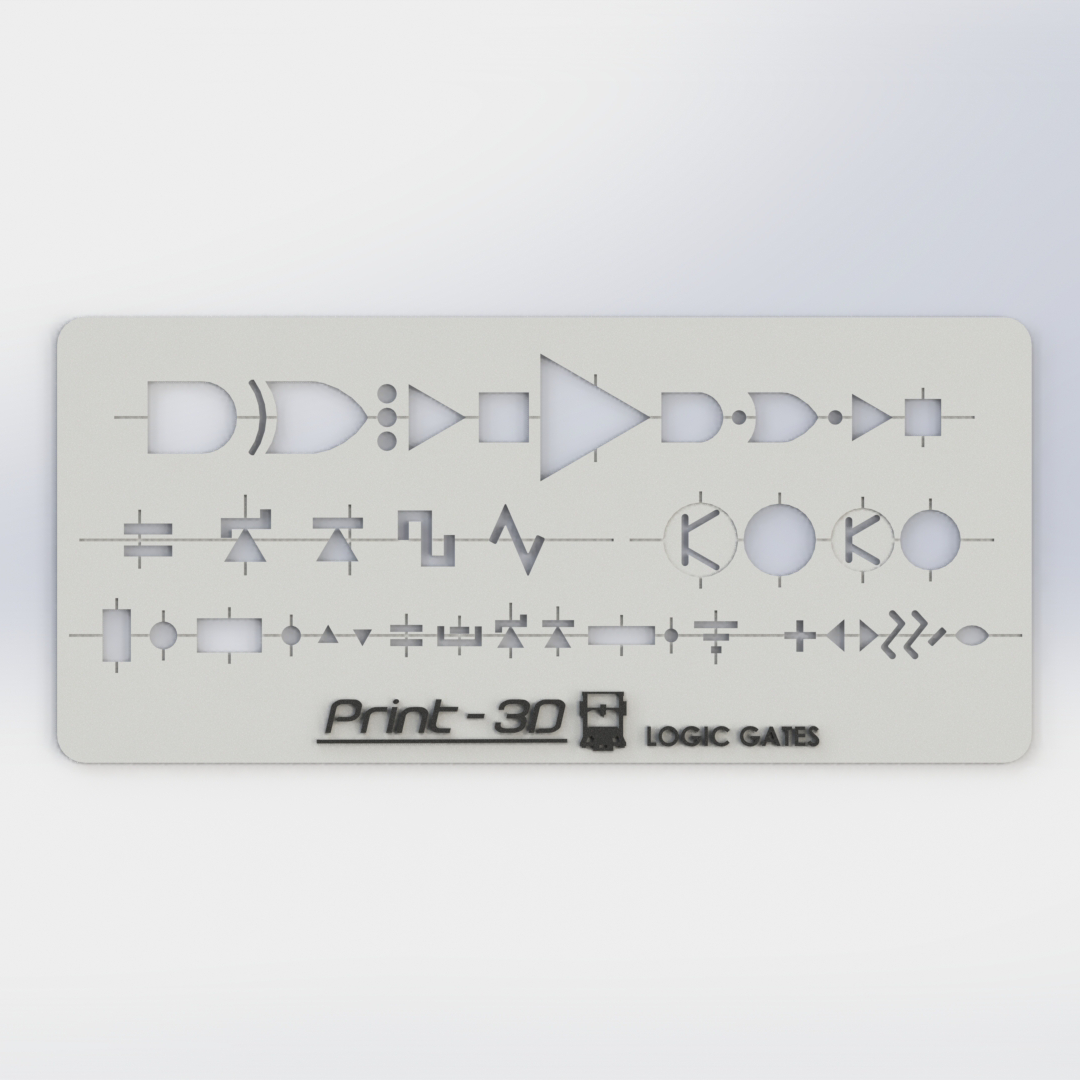 Logic Gates Drawing Template 3D models download Creality Cloud