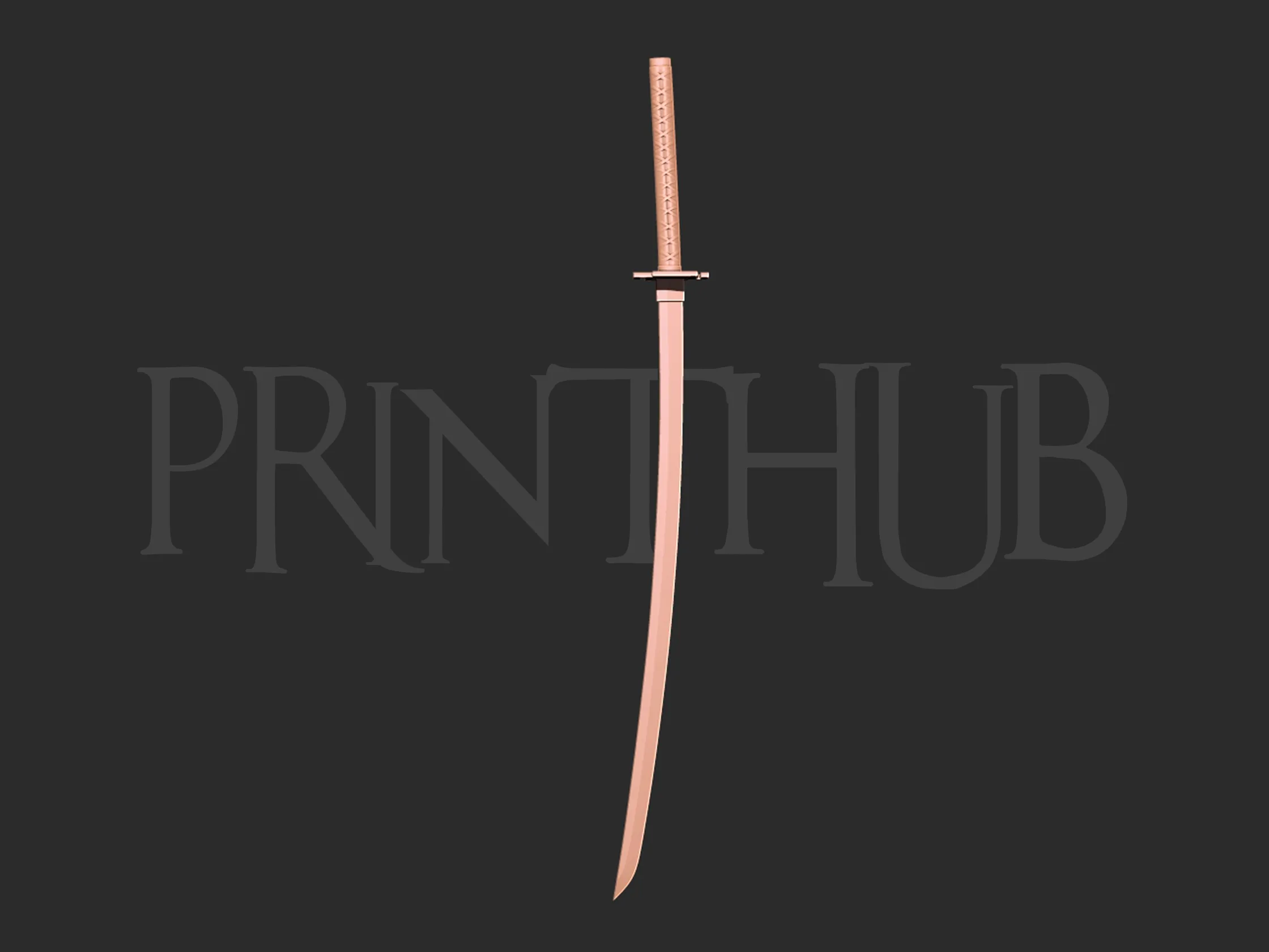 bleach ichigo katana modelo de impressão 3d