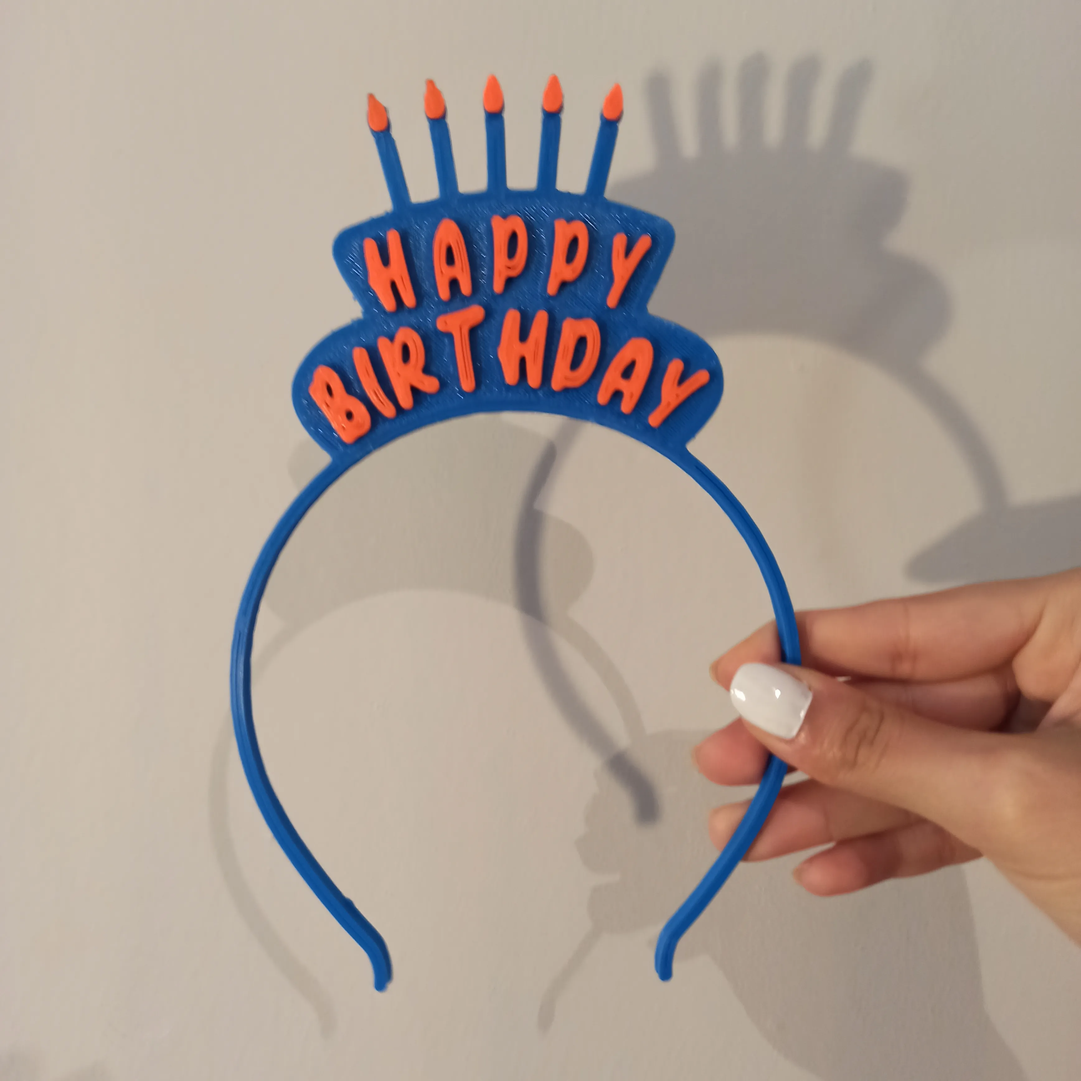 Happy Birthday Funny HeadBand, Two Color Design