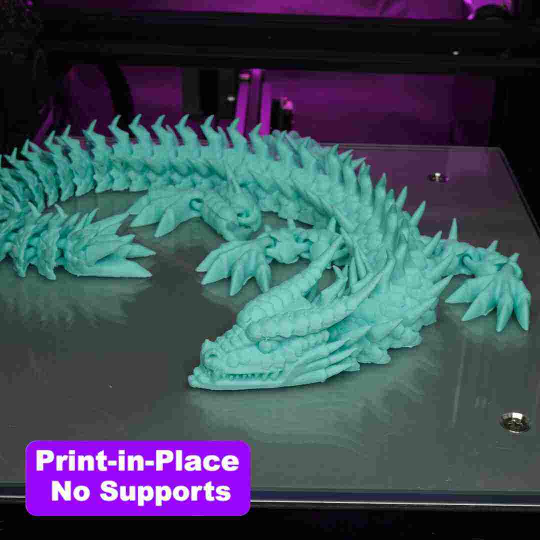 Fire Dragon - Print-in-Place