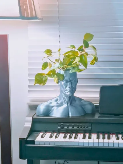 Human Head Plant Pot