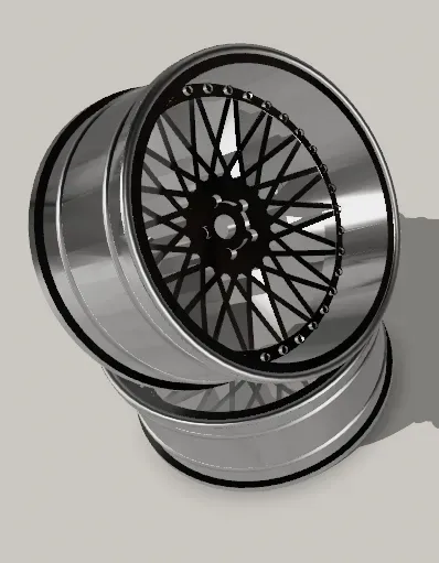 RC DRIFT CAR RIM 1:10 YABA KING MESH OFFSET - 2, -4, and -7