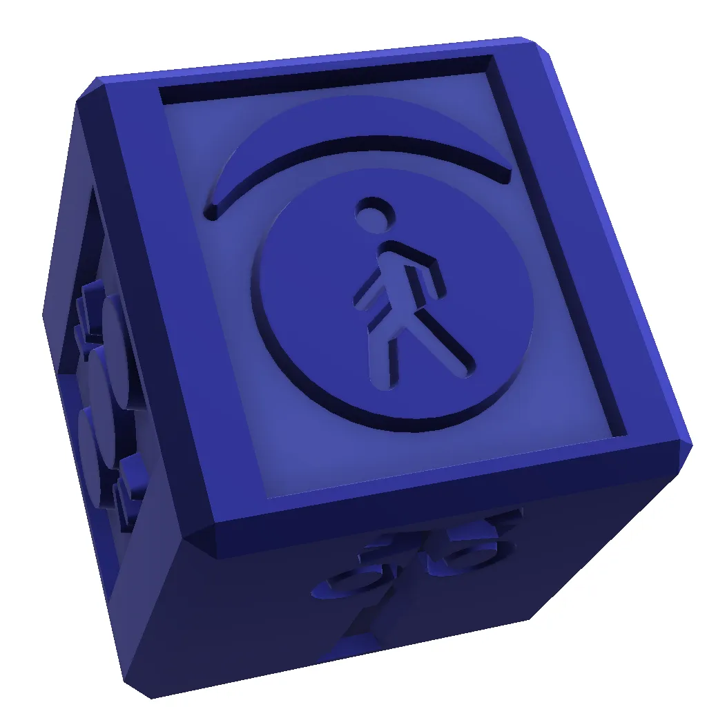 Educational Traffic lights Stamp Cube for sensory play