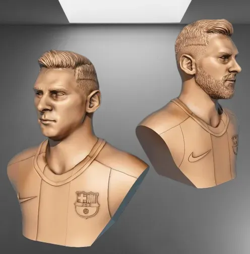 Lionel Messi Burst STL (варианты с бородой и без бороды)