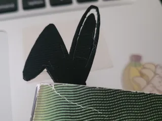 bunny ear book mark