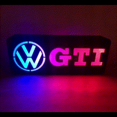 VW Golf Polo GTI MK 1 2 3 4 5 6 7 8 Rabbit LED Lightbox