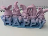 Easter Gnomes with the word HAPPY-2