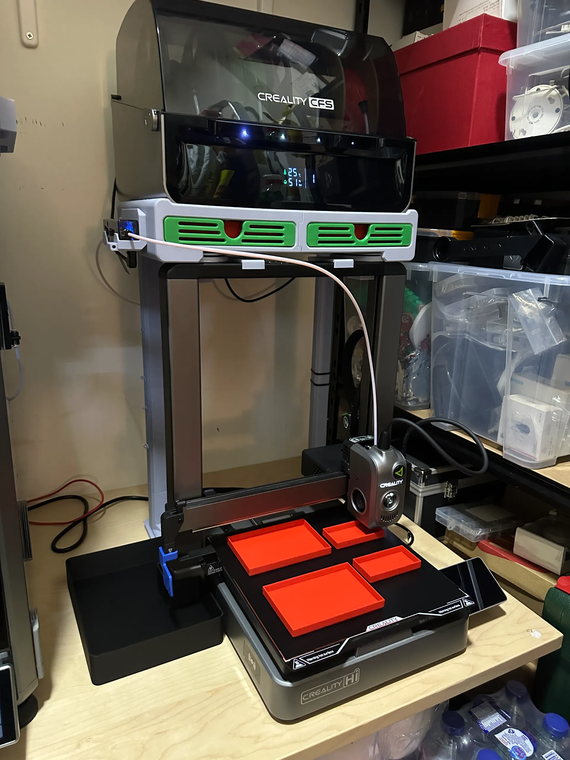 Successfully printed and installed the D3P Riser for the Creality Hi ...