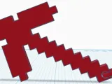 minecraft pickaxe keychain-0