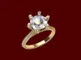 Cathedral Millgrain Ring-3