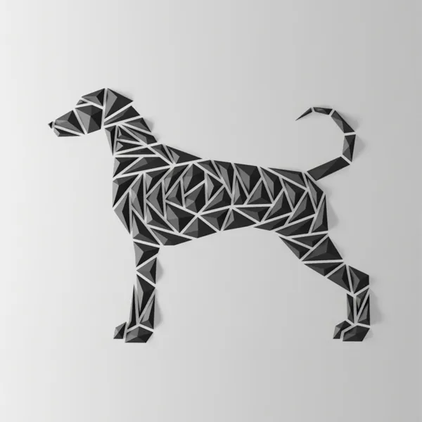Geometric dog wall art - “German-Shorthaired-Pointer style”