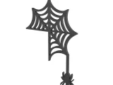 Halloween Door Corner Decor, Spider - Web Shaped-5