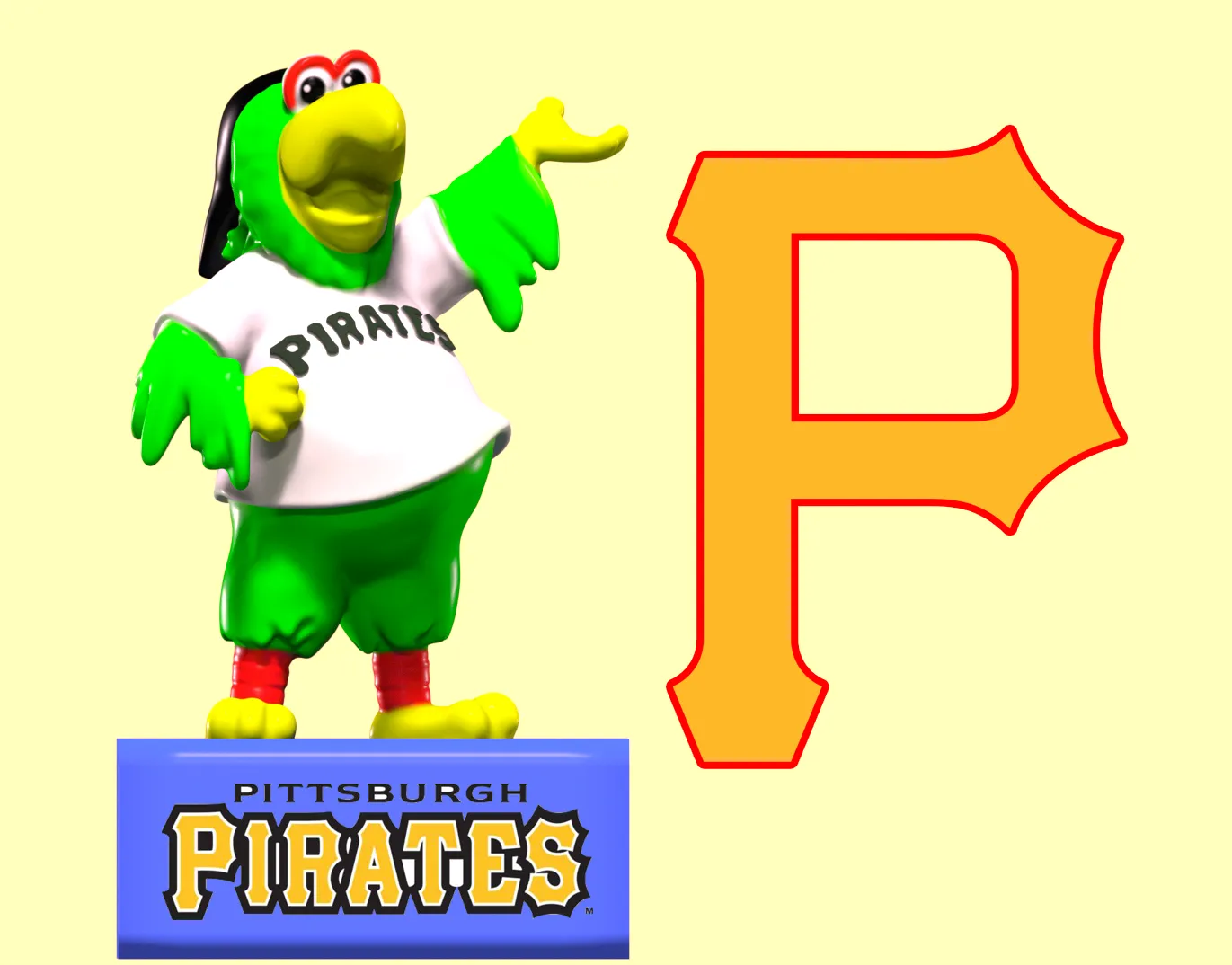 MLB - Pittsburgh Pirates mascot statue - 3d Print