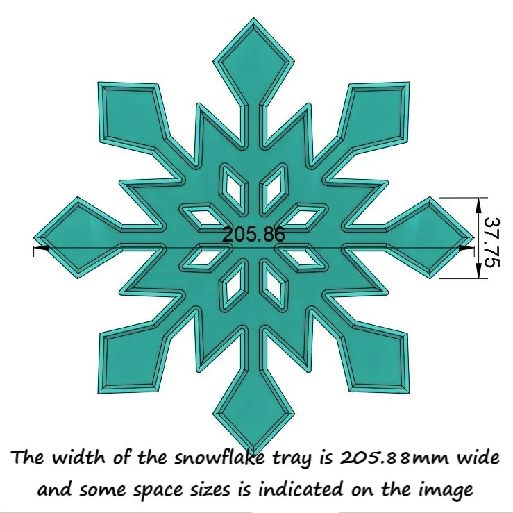 Sensory Play Trays - Snowflakes for winter or Christmas