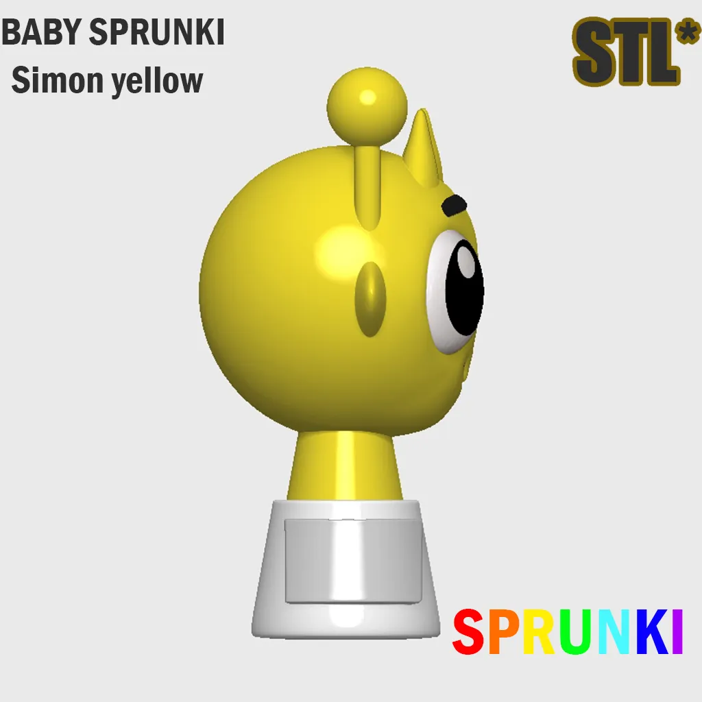STL Sprunki Incredibox Baby Simon Sprunki STL 3D Character