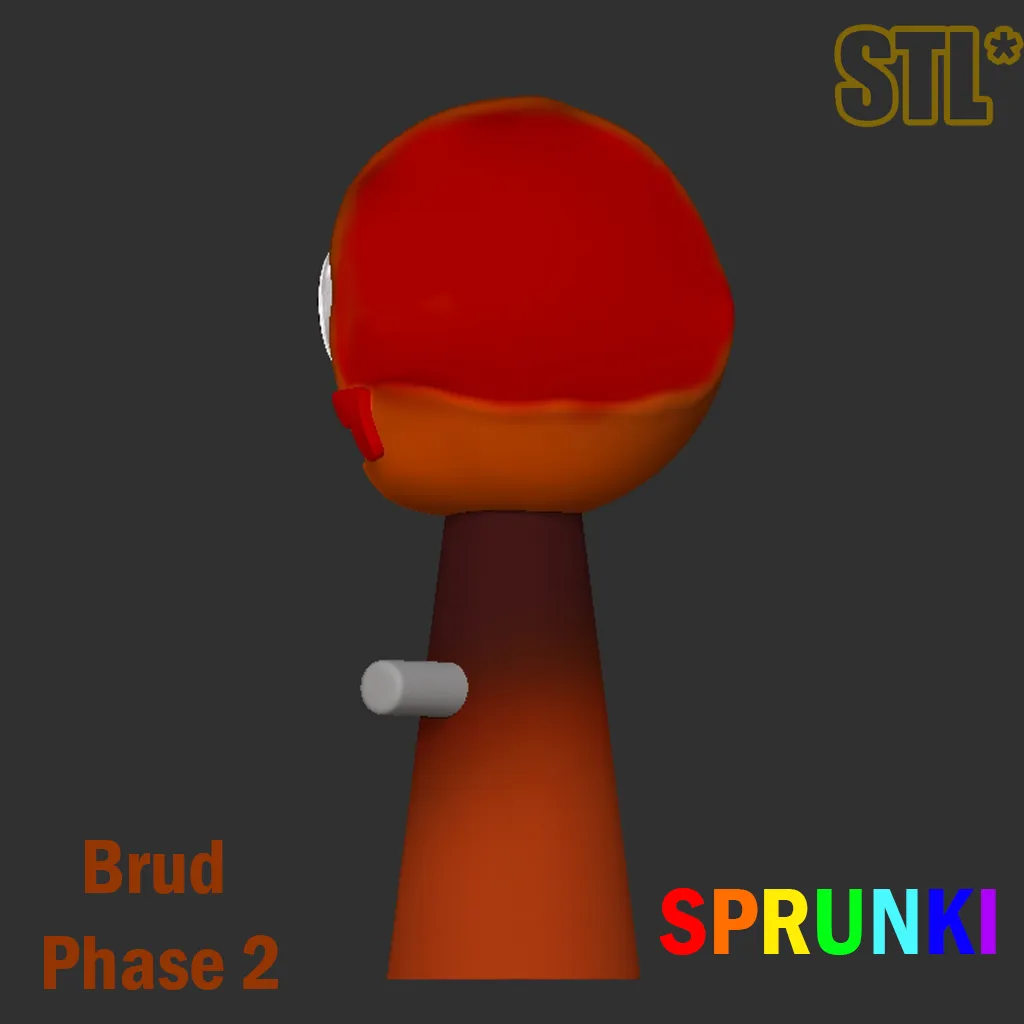 STL Sprunki Incredibox Brud Phase Sprunki STL 3D Character F