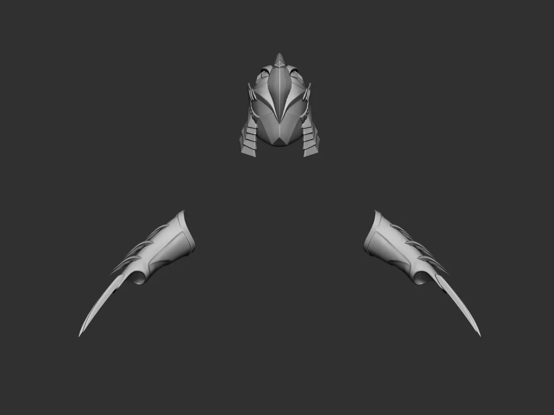Shredder Helmet and Gauntlets 3d digital download