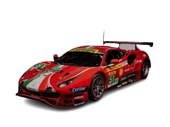 Dynamic Ferrari 488 Race Car STL File