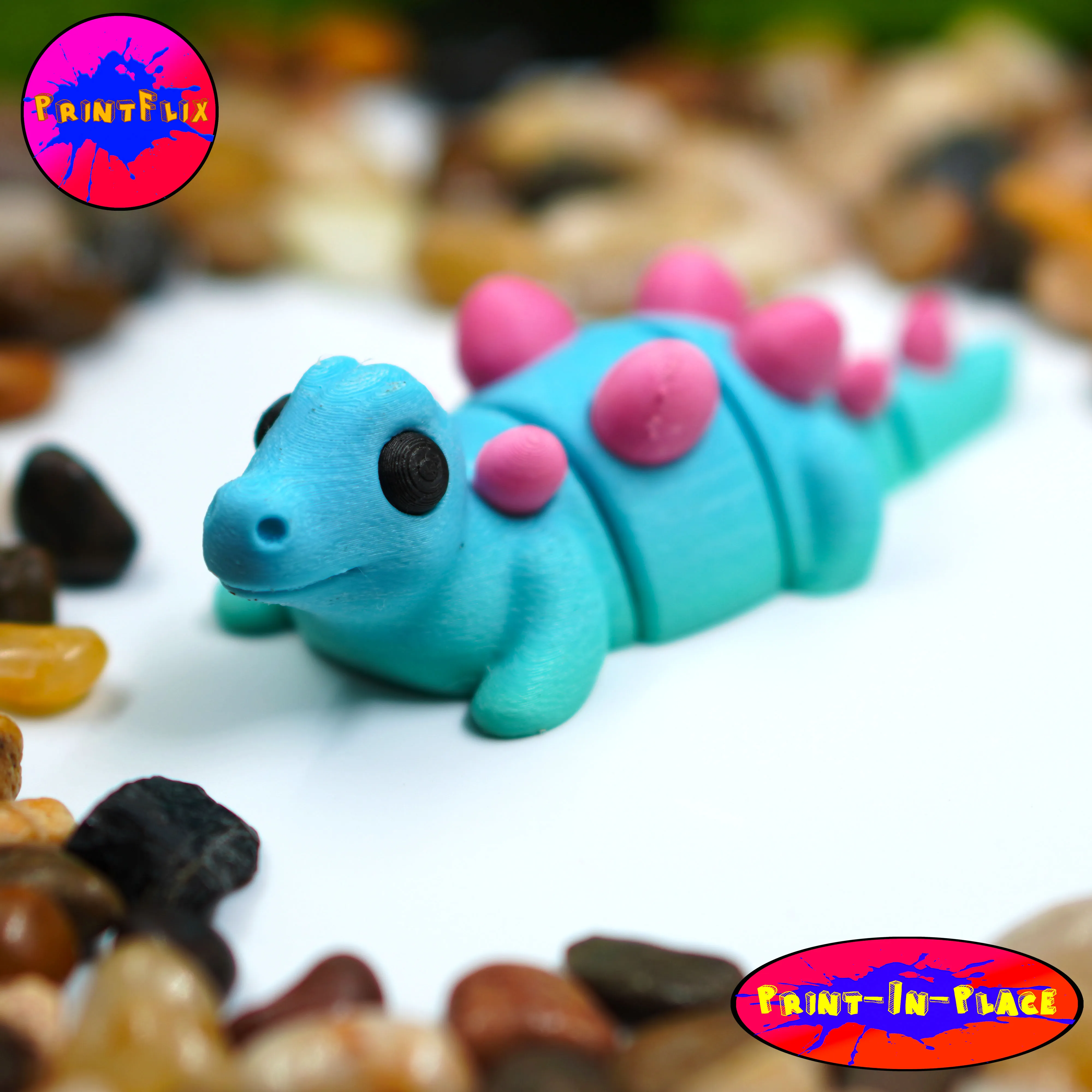 Cute Flexi Tiny STEGOSAURUS (DINOSAUR)