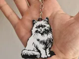 Chinchilla Persian keychain+magnet-2
