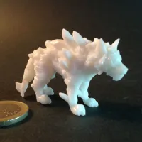 Ice Wolf - Monstrous Creature - PRESUPPORTED - 32mm Scale-0