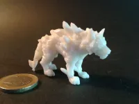 Ice Wolf - Monstrous Creature - PRESUPPORTED - 32mm Scale-0