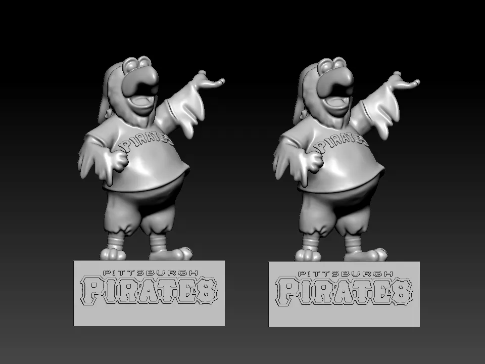 MLB - Pittsburgh Pirates mascot statue - 3d Print