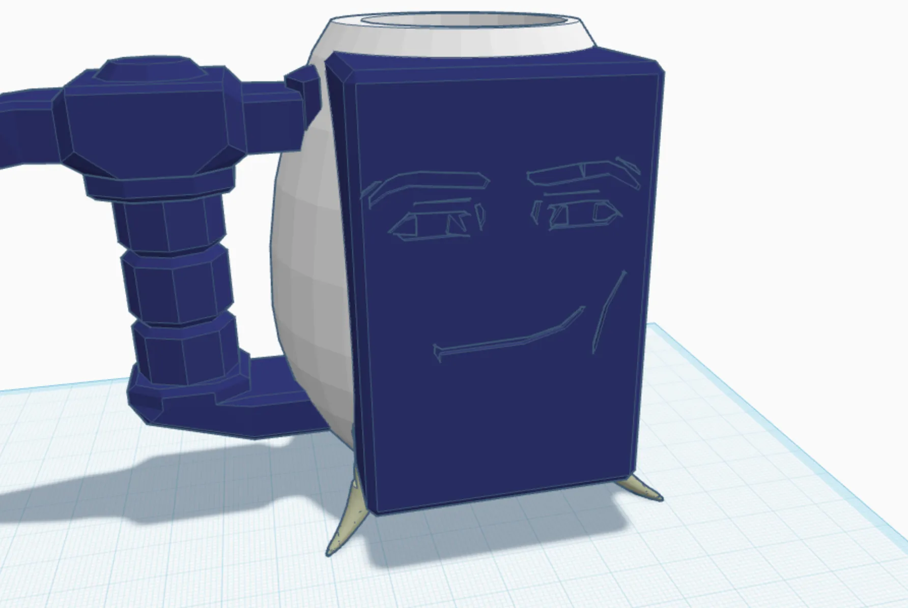 Roblox Man face mug